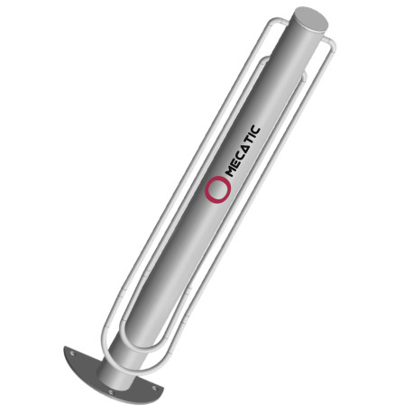 Soporte inox para bicicleta rueda ancha y estrecha