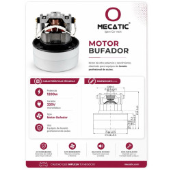 Bufador vacuum cleaner motor 1200W 240V